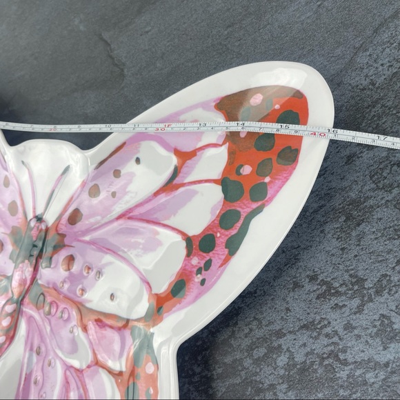 Nicole Miller Home Butterfly Decorative Plate - Picture 4 of 5